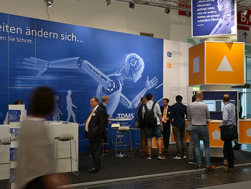 Der InfPro Messestand auf der transport logistic 2019 in München